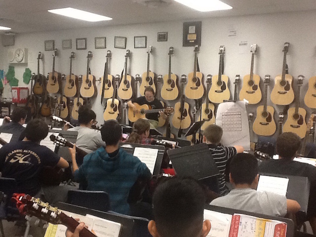 Clark County guitar classroom